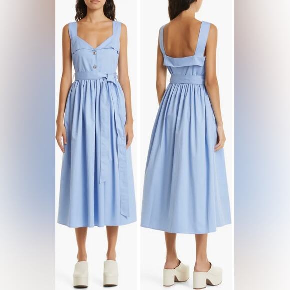 Stine Goya Organic Cotton Rhinestone Stina Dress in Hydrangea XS - Picture 1 of 11